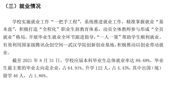 武汉学院就业率怎么样,就业前景好吗?
