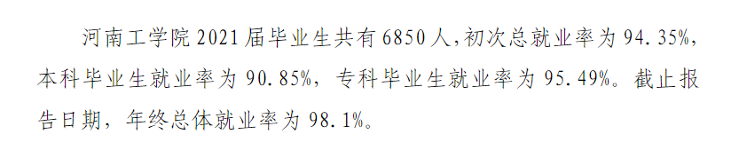 河南工学院就业率怎么样,就业前景好吗?