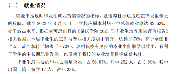 肇庆学院就业率怎么样,就业前景好吗?