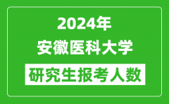 2024年安徽医科大学研究生报考人数