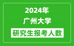 2024年广州大学研究生报考人数