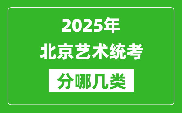 2025年北京艺术统考类型有哪几种？