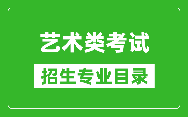 艺术统考包含哪些专业_艺术类考试招生专业目录