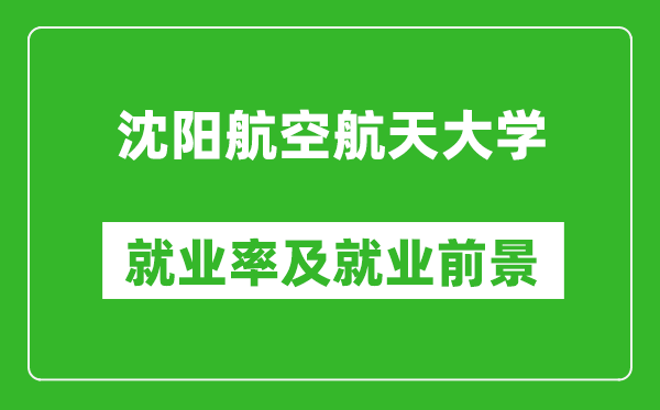 沈阳航空航天大学就业率怎么样,就业前景好吗？