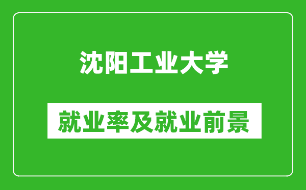 沈阳工业大学就业率怎么样,就业前景好吗？