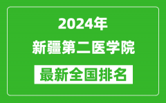 2024年新疆第二医学院排名全国多少_最新全国排名第几？