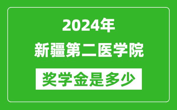 2024年新疆第二医学院奖学金多少钱,覆盖率是多少？