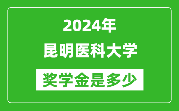 2024年昆明医科大学奖学金多少钱,覆盖率是多少？