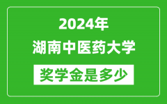 2024年湖南中医药大学奖学金多少钱_覆盖率是多少？
