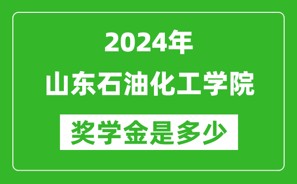 2024年山东石油化工学院奖学金多少钱,覆盖率是多少？