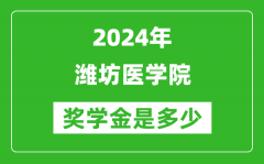 2024年潍坊医学院奖学金多少钱_覆盖率是多少？