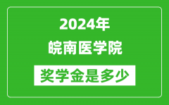 2024年皖南医学院奖学金多少钱_覆盖率是多少？