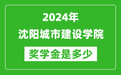 2024年沈阳城市建设学院奖学金多少钱_覆盖率是多少？