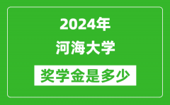 2024年河海大学奖学金多少钱_覆盖率是多少？