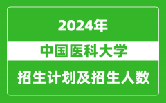 中国医科大学2024年在新疆的招生计划及招生人数