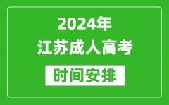 2024年江苏成人高考时间安排_江苏成考具体时间安排表
