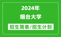 烟台大学2024年高考招生简章及各省招生计划人数