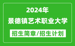 景德镇艺术职业大学2024年高考招生简章及各省招生计划人数