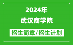 武汉商学院2024年高考招生简章及各省招生计划人数