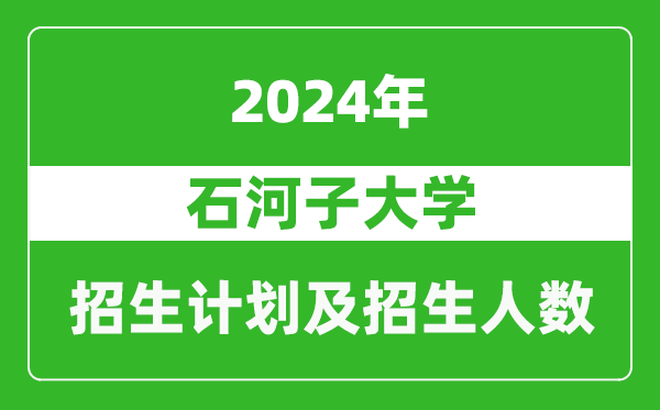 石河子大学2024年在湖北的招生计划及招生人数