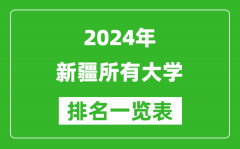 2024年新疆所有大学排名一览表（55所）