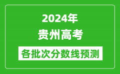 2024贵州高考各批次分数线预测（附历年录取分数线）
