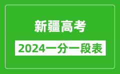 新疆高考分数线2024年一分一段表（文科+理科）