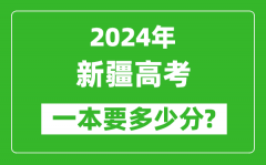2024年新疆一本要多少分_新疆一本线预估