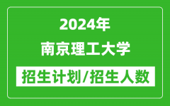2024年南京理工大学各省招生计划及各专业招生人数是多少？
