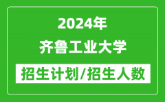 2024年齐鲁工业大学各省招生计划及各专业招生人数是多少？