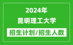 2024年昆明理工大学各省招生计划及各专业招生人数是多少？