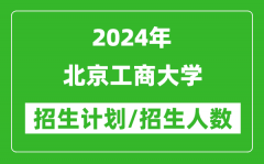 2024年北京工商大学各省招生计划及各专业招生人数是多少？
