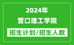 2024年营口理工学院各省招生计划及各专业招生人数是多少？