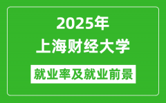 2025年上海财经大学就业率及就业前景怎么样_好就业吗？