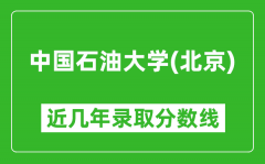 中国石油大学（北京）近几年录取分数线(含2022-2025历年最低分)