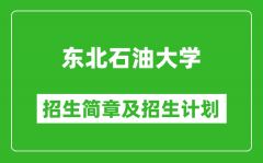 东北石油大学2025年招生简章_各省高考招生计划人数一览表