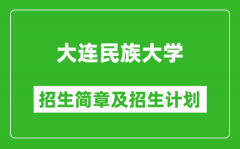 大连民族大学2025年招生简章_各省高考招生计划人数一览表