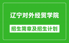辽宁对外经贸学院2025年招生简章_各省高考招生计划人数一览表