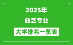 全国曲艺专业最好的大学排名一览表（2025最新）