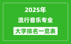 全国流行音乐专业最好的大学排名一览表（2025最新）