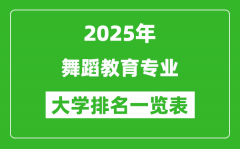 全国舞蹈教育专业最好的大学排名一览表（2025最新）