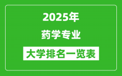 全国药学专业最好的大学排名一览表（2025最新）