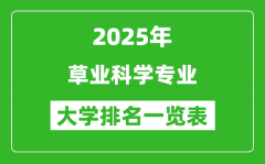 全国草业科学专业最好的大学排名一览表（2025最新）