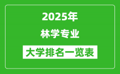 全国林学专业最好的大学排名一览表（2025最新）