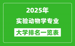 全国实验动物学专业最好的大学排名一览表（2025最新）