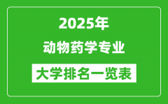 全国动物药学专业最好的大学排名一览表（2025最新）