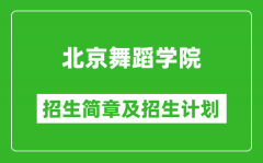 北京舞蹈学院2025年招生简章_各省高考招生计划人数一览表