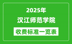 2025汉江师范学院学费多少钱一年_各专业收费标准一览表