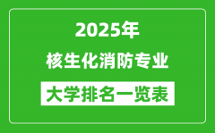 全国核生化消防专业最好的大学排名一览表（2025最新）