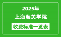 2025上海海关学院学费多少钱一年_各专业收费标准一览表